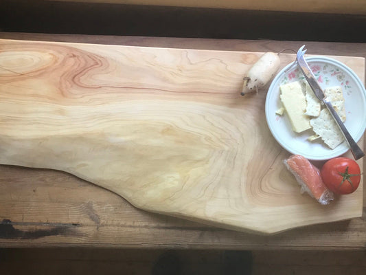 Live Edge Chopping Board, Solid Sycamore Serving Board, charcuterie board/platter James Martin style