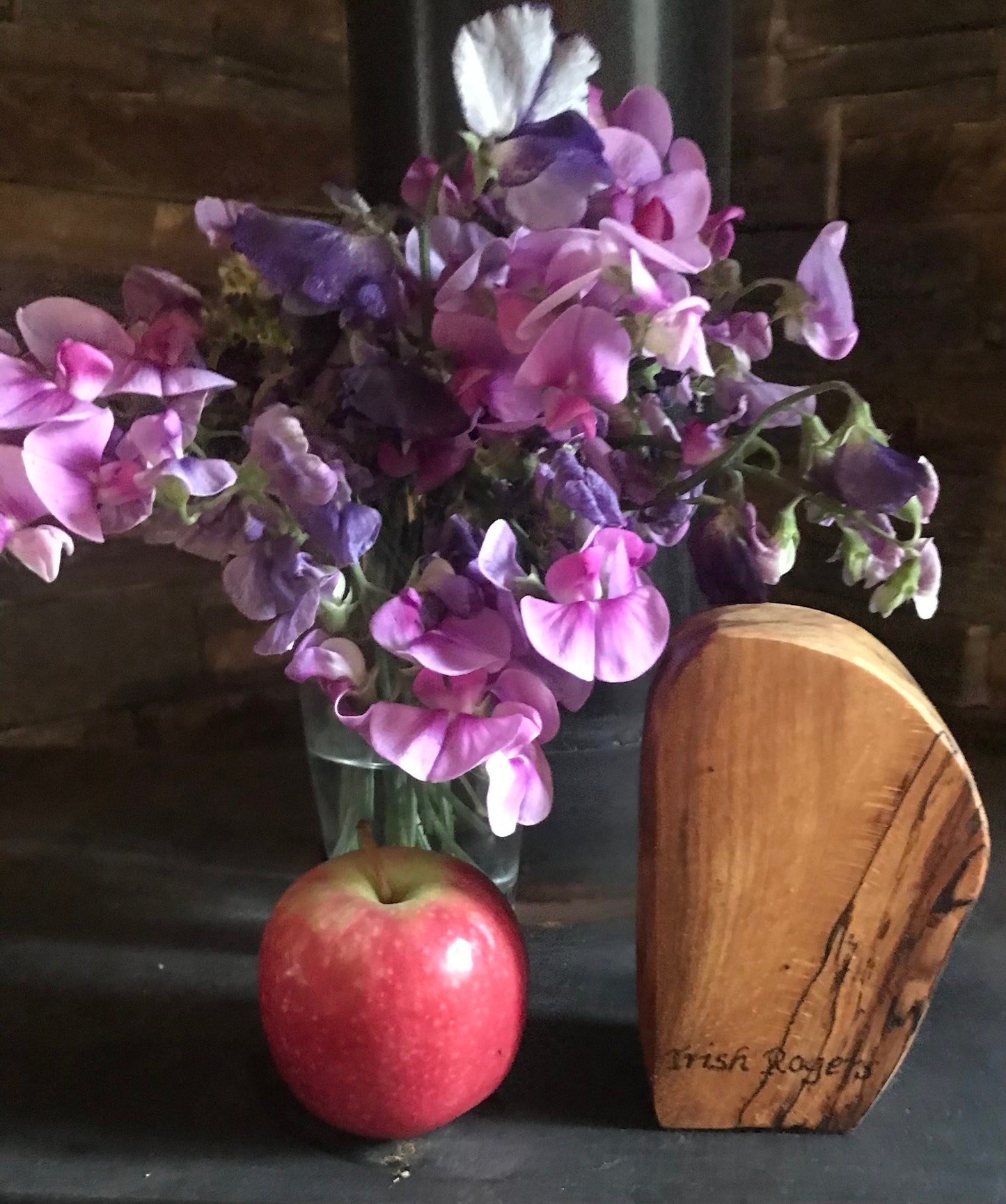 Handmade clock in spalted beech wood a unique design choice of 8 different clock face colours.